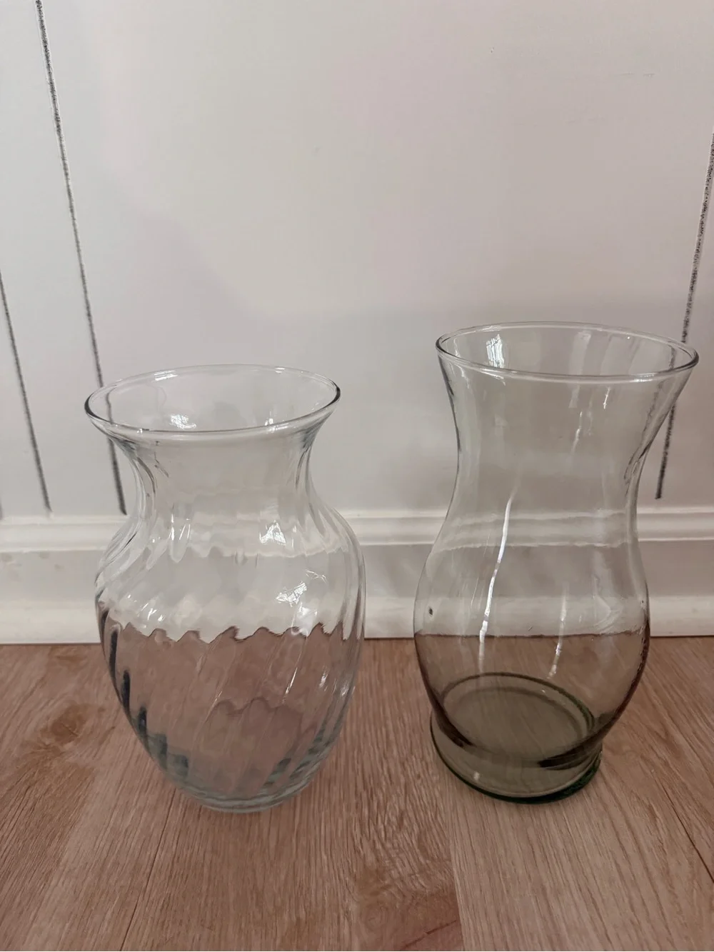 Bundle of Two Glass Vases